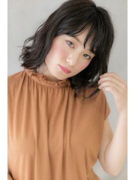 カバーヘア ブリス 北浦和(COVER HAIR bliss) 濡れ髪ダークグレージュ外ハネミディアムZ北浦和20代30代40代