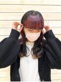 ロングウルフ×前髪インナー
