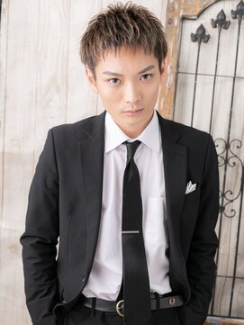 モッズヘア メン 南越谷南口店(mod's hair men) アップバング＆プラチナカラーのモテカットL