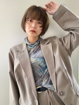 アヴァンスアンス 広島袋町店(AVANCE.ens) マッシュマッシュショート×ココアココアベージュ