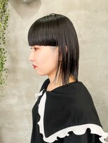 テトヘアー(teto hair)&nbsp;刈り上げ女子　ワイドバング　パッツン　個性的　モード
