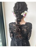 編み下ろしヘアセット