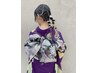 早朝OK【8～10月限定】割引価格 《振袖着付け＋ヘアセット》　￥14400→