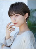前髪あり大人小顔ショートボブ 30代40代50代【AIN.表参道】川原