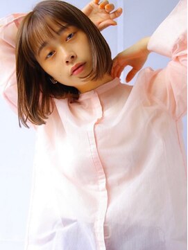 ソヨン 有田川店(SOYON) マロンベージュ 大人ボブ 前下がりボブ