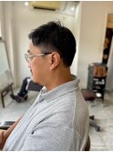 MEN’S HAIR カルマパーマダークアッシュベリーショート