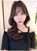 顔まわりカット/レイヤーカット/くびれヘア/韓国くびれヘア