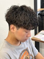 エルマーク 梅田(L-MARK) マッシュスパイラルパーマツイストスパイラル波巻きメンズ