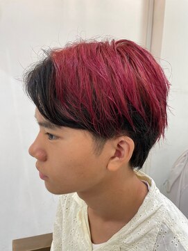 ヘアーメイク ニューヨーク 千駄木店(Hair Make NEWYORK) センターパート×アンブレラカラー