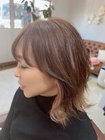 アン ビジュ(un bijou)&nbsp;大人のこなれインナーカラー＊くすみピンクで肌馴染みも◎