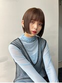 透明感カラー×ぷつっとボブ