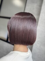 ルイス(L'wis)&nbsp;ブリーチ無し、ラベンダーカラー、ボブ20代、30代