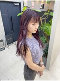 カシスカラー　ワインカラー　ピンクカラー　暖色カラー