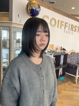 コワファースト 大分(COIFF1RST) 顔周りが可愛い!レイヤーカットのボブ