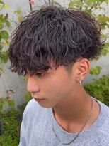 アンサー 渋谷(ANSWER)&nbsp;ツイストスパイラルパーマ波巻きスパイラルパーマメンズマッシュ