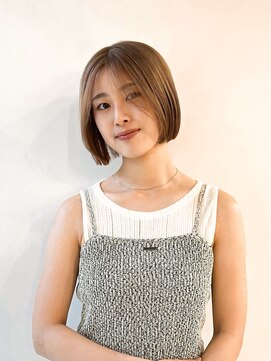 オアズヘアービィグラッド(ORe'S HAIR BE GLaD) ベージュカラー【新潟/ハイトーン/ボブ】