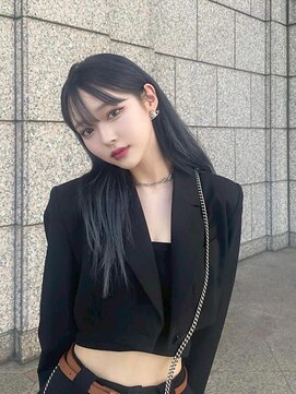 アンククロス 青山店(ANKH CROSS) 絹髪/髪質改善カラー/艶髪ストレート/ブルーアッシュ