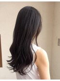 黒髪レイヤーロング