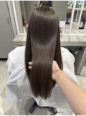 スーパー艶ロング/ロング/ストレート/ベージュカラー/20代/30代