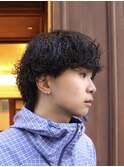ビジネスマン/大人パーマ/フェザーパーマ/ニュアンスパーマ/眉毛