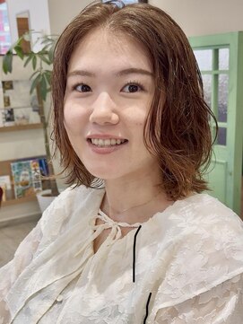 ヴォロンテ(volonte) クセを生かしたパーマ風ショート/パーマ/ボブ/ボブレイヤー