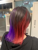 ルルバイアズール 草加店(LULU by azule)&nbsp;ツートンカラー，パープル，レッド【草加】