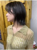 【嶋崎翔】暗髪外はねボブ