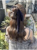 ハーフアップリボンヘア♪【Akari】