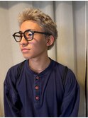 メンズハイトーンショート刈り上げなしスパイキーショート