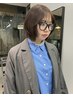 透明感+柔らかカラー♪ブリーチなしダブルカラー+うる艶トリートメント￥13500