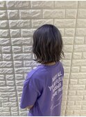 外ハネミディアムボブ