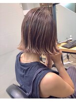 オーク 学芸大学(OAK) 透明感ベージュの切りっぱなしボブ★多田