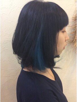 コミュニヘア(communi Hair) インナーカラーでブルーに☆