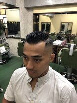 タケシズバーバー(BARBER) サイドパートスキンフェード