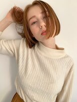 パール(PearL) 《PearL》ことりベージュフレンチボブかきあげヘア