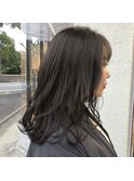 ブリーチなし透明感グレージュカラー