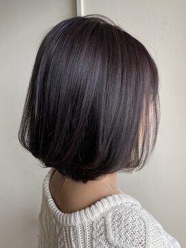 イツモノトコロ(kami to zakka) 【イツモノトコロ】ラベンダーカラーのボブ♪