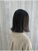 《CILE 由井》グレージュ×外はね