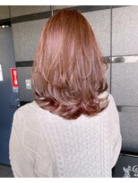 リル(Lille 橋本)&nbsp;レイヤーボブ×コーラルピンク[Lille橋本]