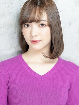 ジーナ 船橋(Zina) 小顔セミウェットウェーブピンクベージュハイライトカラー