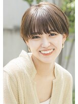 ガーデン タチカワ(garden tachikawa)&nbsp;暗髪×束感ショート×シースルーバング×フレンチガーリー