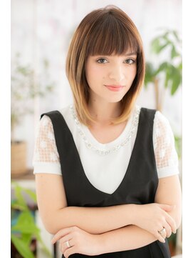 ミック ヘアアンドビューティー 大山店(miq  Hair&Beauty) インナーハイライト外国人風グラマラスレイヤーミディアムa1