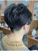 刈り上げセンターパート
