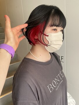 アイリー 名古屋(A/LEE) インナー／ボブ／赤