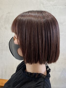 トゥルース(hair&eyelash Truth) 【Truth】ぱつっとボブ/ラベンダーカラー/ラベンダーベージュ