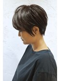 大人小顔ショートモードハイライトチョコレート/横浜/横浜西口
