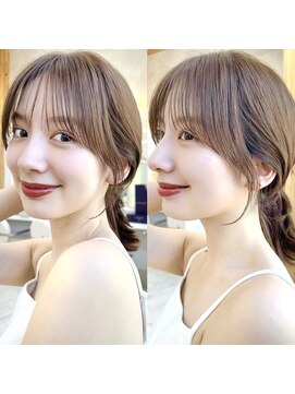 アフロートリノ(AFLOAT Leino) 小顔ヘルシーレイヤースタイル透明感カラー【修】20代30代40代