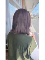 ヘアーワークス ボナ(HAIR WORKS bona.) 似合わせカット×カラー【ライトパープル2】