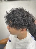 波巻きパーマ