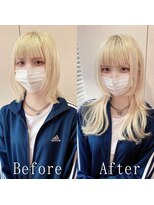 あるじゃんすー 名古屋店&nbsp;ホワイトブロンド#シールエクステ#シルキーベージュ#ウルフ#大須